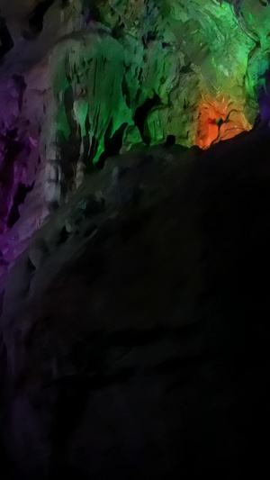 广东清远连州地下河溶洞5A景区洞内五光十色实拍视频5a景点59秒视频