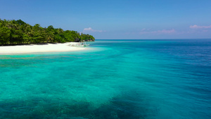 热带岛屿有白色海滩马哈巴岛菲利平斯岛绿宝石环礁湖和15秒视频