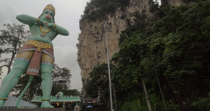 马来西亚巴图山洞中的哈努曼大帝17秒视频