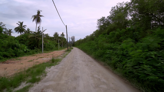 自然道路上的第一视角车道视频