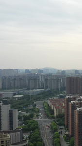 南京应天高架航拍城市建筑群CBD视频