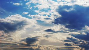 蓝天中美丽的云10秒视频