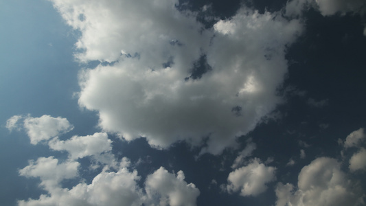 美丽的云云时间折叠4k视频