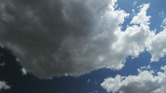 天空清空美丽的云云空间气象4k视频