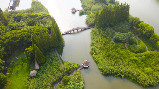 沙家浜5A风景区湿地航拍合集4K[第一辑]视频