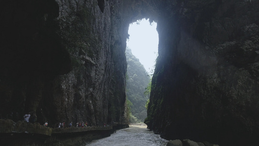 贵州旅游大七孔的溶洞4K素材视频