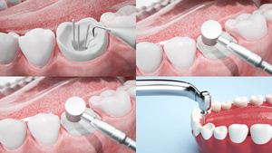 补牙3D口腔牙齿过程67秒视频
