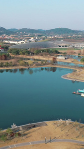 上海辰山植物园全景上海城市素材航拍视频