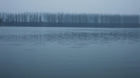 冬天的湖面20视频