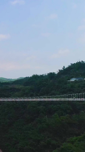 七洞沟景区高空玻璃桥航拍高空项目149秒视频