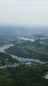 航拍湖北宜昌地标风光旅游景区视频