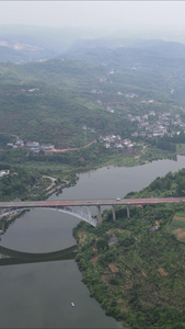 航拍湖北宜昌城市风光地标建筑视频