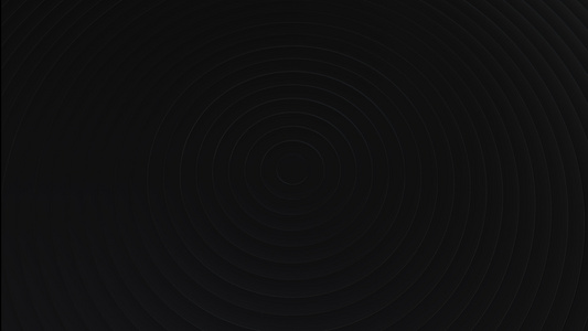 黑色简约背景具有位移效果的圆圈的抽象图案商业演示的视频
