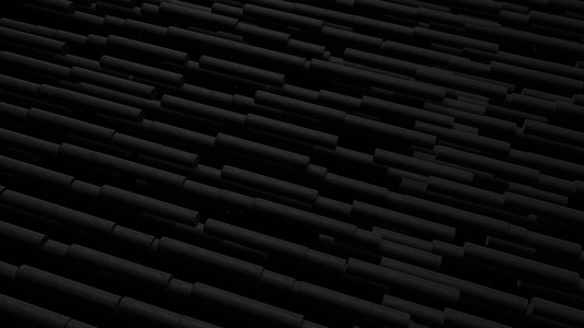 黑色未来气瓶管道棒子最小背景的移动设计和技术概念3D视频