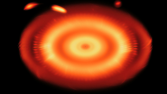 红星系中空间的黑洞视频