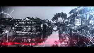 酷炫的点线特效科技感金属片头AEcc201554秒视频