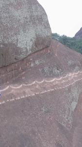 山体攀岩航拍无人机视频