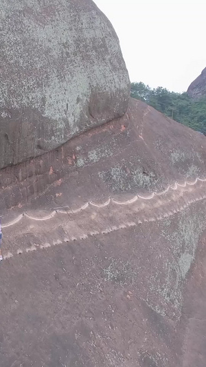 山体攀岩航拍无人机36秒视频