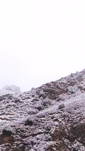 实拍青海海北祁连山雪景自治州视频