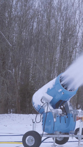 滑雪体育运动场造雪机滑雪场视频