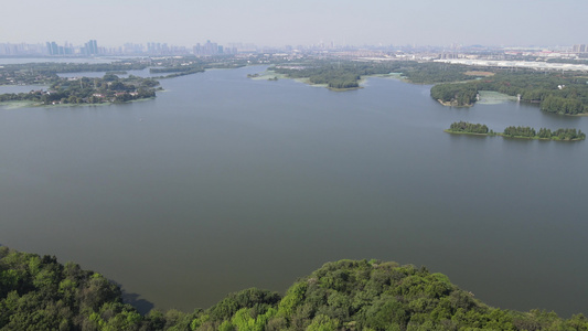 湖北武汉东湖5A景区航拍视频