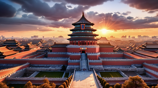 中国古代建筑天坛祭坛视频