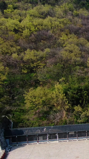 航拍5A景区道教名山茅山风景区老子像视频历史建筑40秒视频