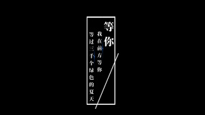 白色字幕设计会声会影35秒视频