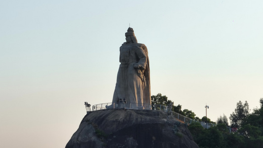 福建省厦门市思明区鼓浪屿万石山风景名胜区航拍视频