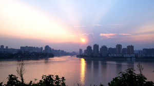 重庆市合川区江景实拍视频素材65秒视频