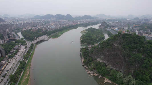 广西桂林山水风光航拍视频