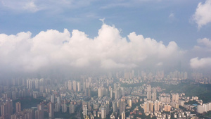 重庆城市穿云航拍素材86秒视频