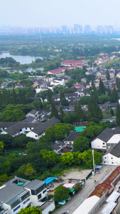 上海4A风景区朱家角高空航拍合集朱家角古镇视频