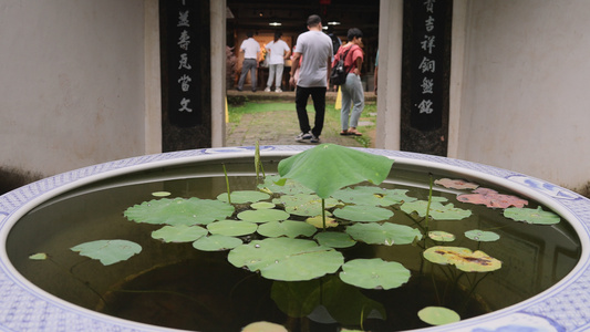 江西景德镇5A级旅游景区古窑民俗博览区陶瓷主题文化历史建筑视频