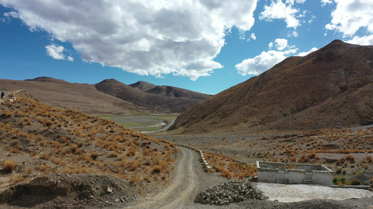 西藏公路航拍视频