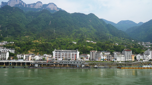 湖北宜昌5A级旅游景区清江画廊三峡两岸自然风景4k素材视频