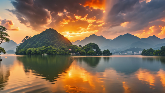 航拍中国风景祖国风光山川河流视频