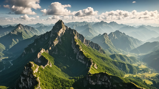 航拍中国风景祖国风光山川河流视频