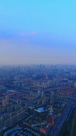 上海城市天际线东方明珠15秒视频