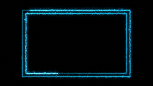 2款4K粒子闪电边框元素视频
