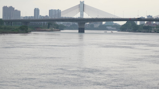 河流河面实拍视频