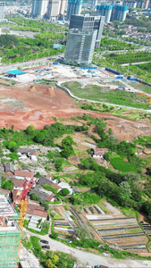 城市高楼建筑住宅小区航拍视频