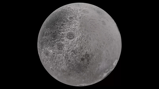 旋转月亮月球视频