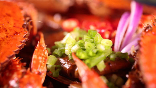 韩式肉蟹年糕锅视频