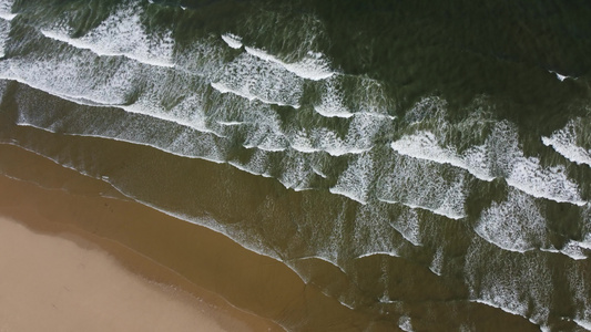 大海海浪 海边风电 浪花视频