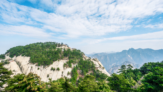 8K华山东峰风景延时视频