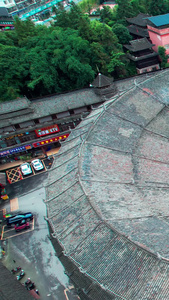 广西侗族三江鸟巢大剧院航拍相约北京视频