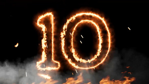 10秒震撼绚丽火焰倒计时PRcc2015模板25秒视频