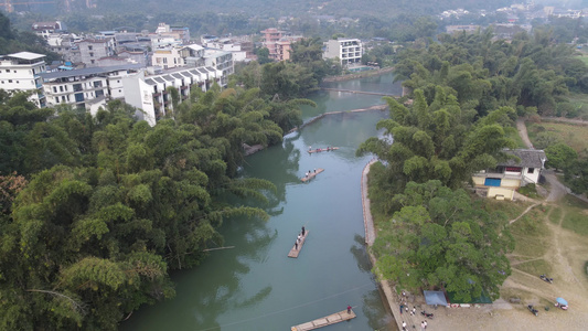 广西桂林山水风光旅游景区航拍视频