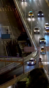 夜色中的城市交通素材视频